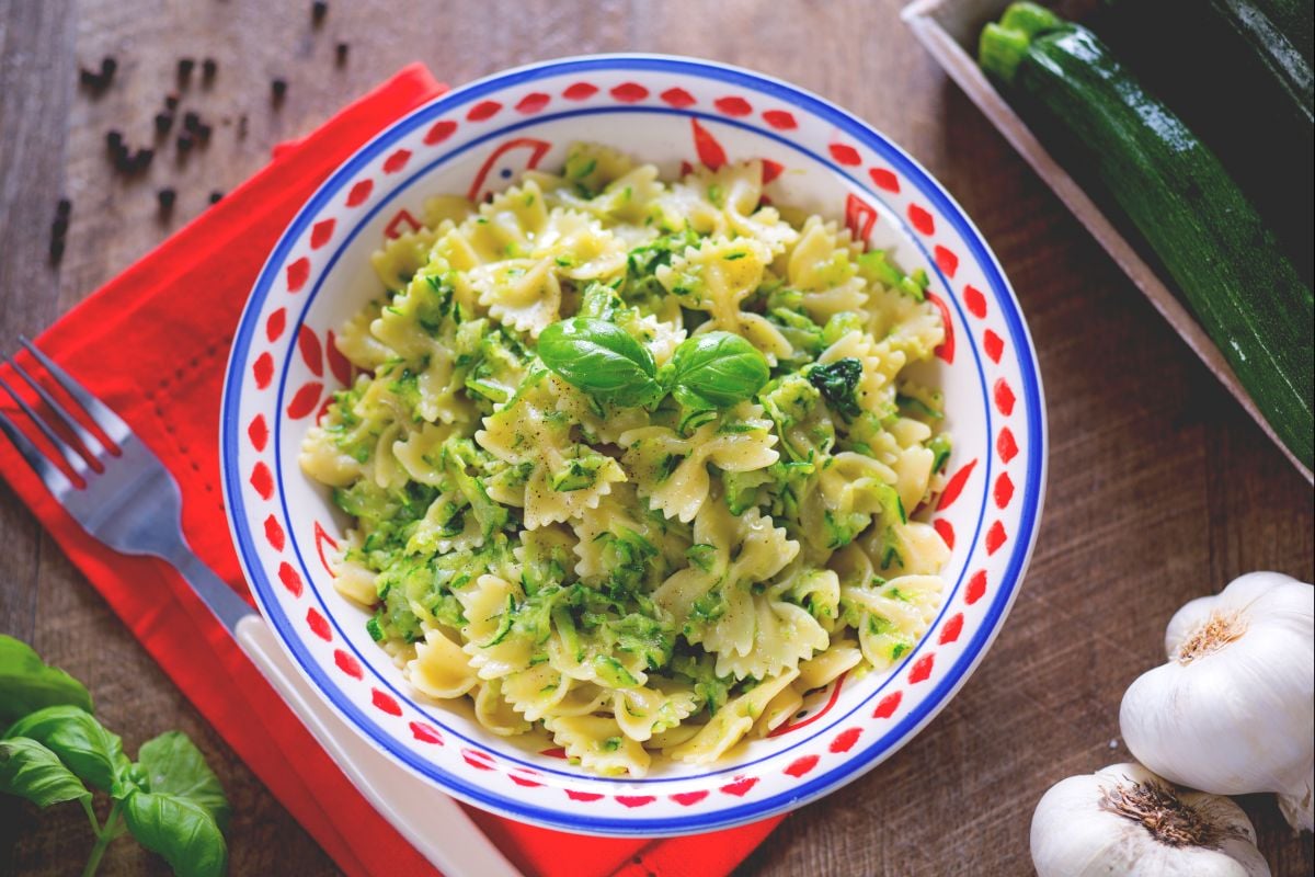 Pasta and zucchini