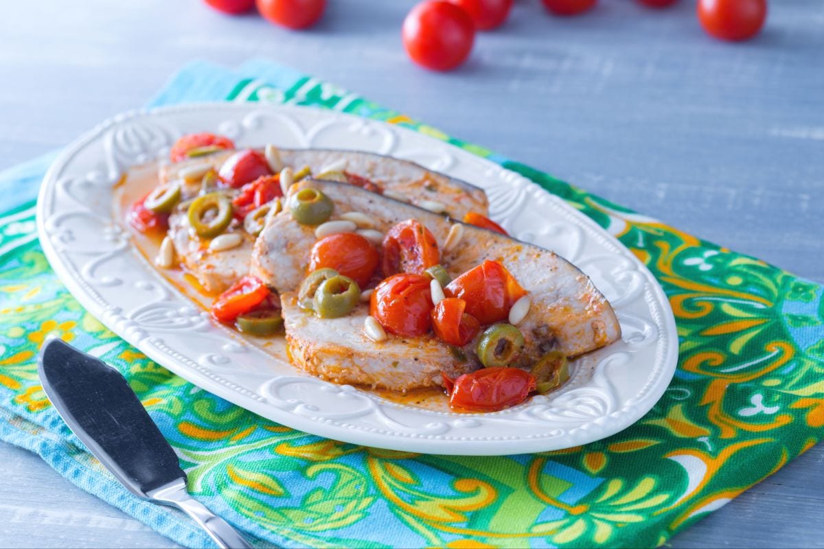 Sicilian-style swordfish