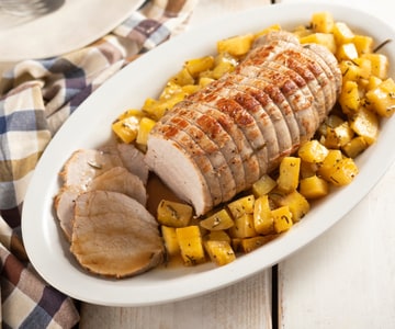 Roast veal with potatoes