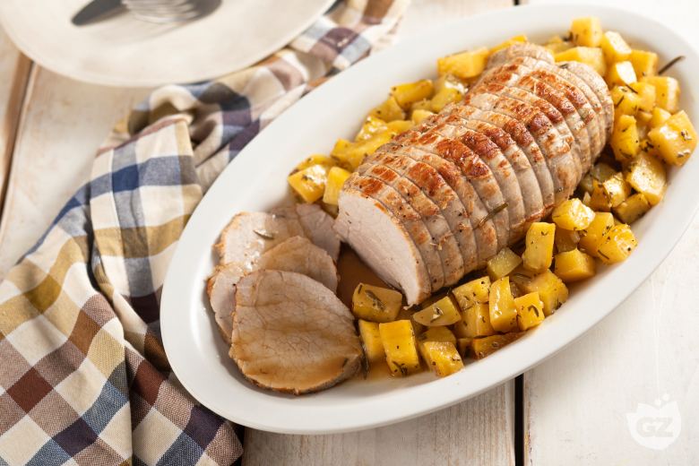 Roast veal with potatoes