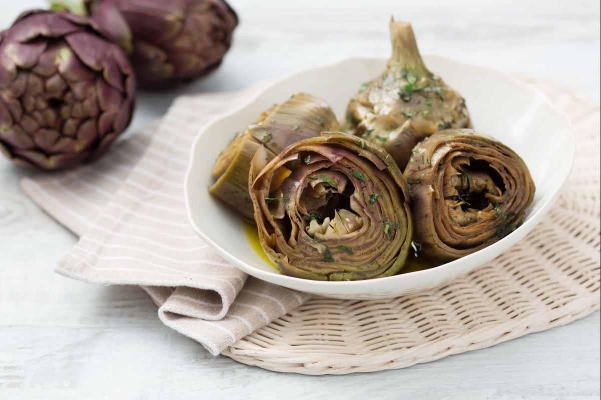 Carciofi alla romana (Roman-style artichokes)