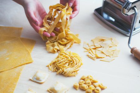 Homemade pasta (sheets and shapes)