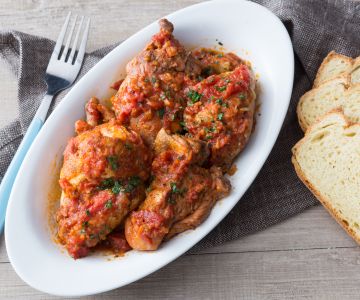 Chicken Cacciatore (Chicken stew with peppers)