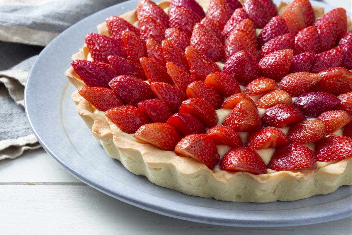 Fresh strawberry tart