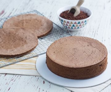 Cocoa sponge cake