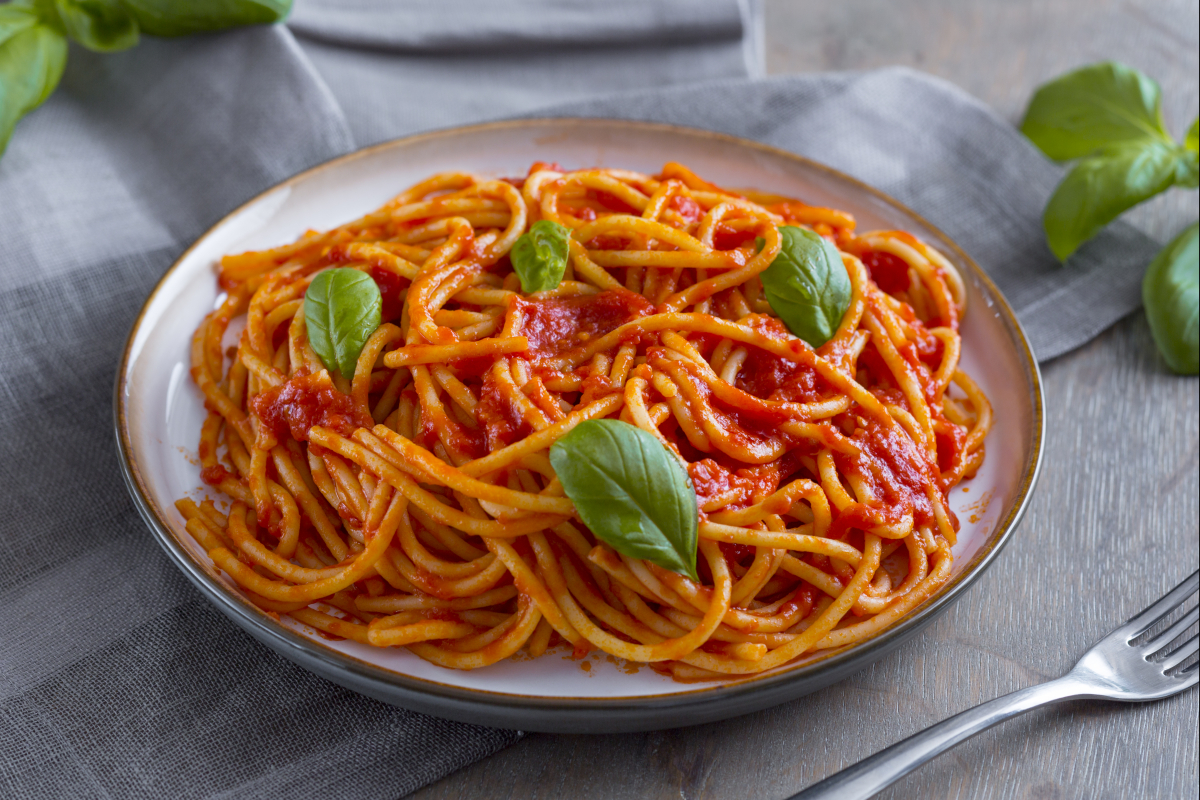 Spaghetti with tomato sauce  Italian recipes by GialloZafferano