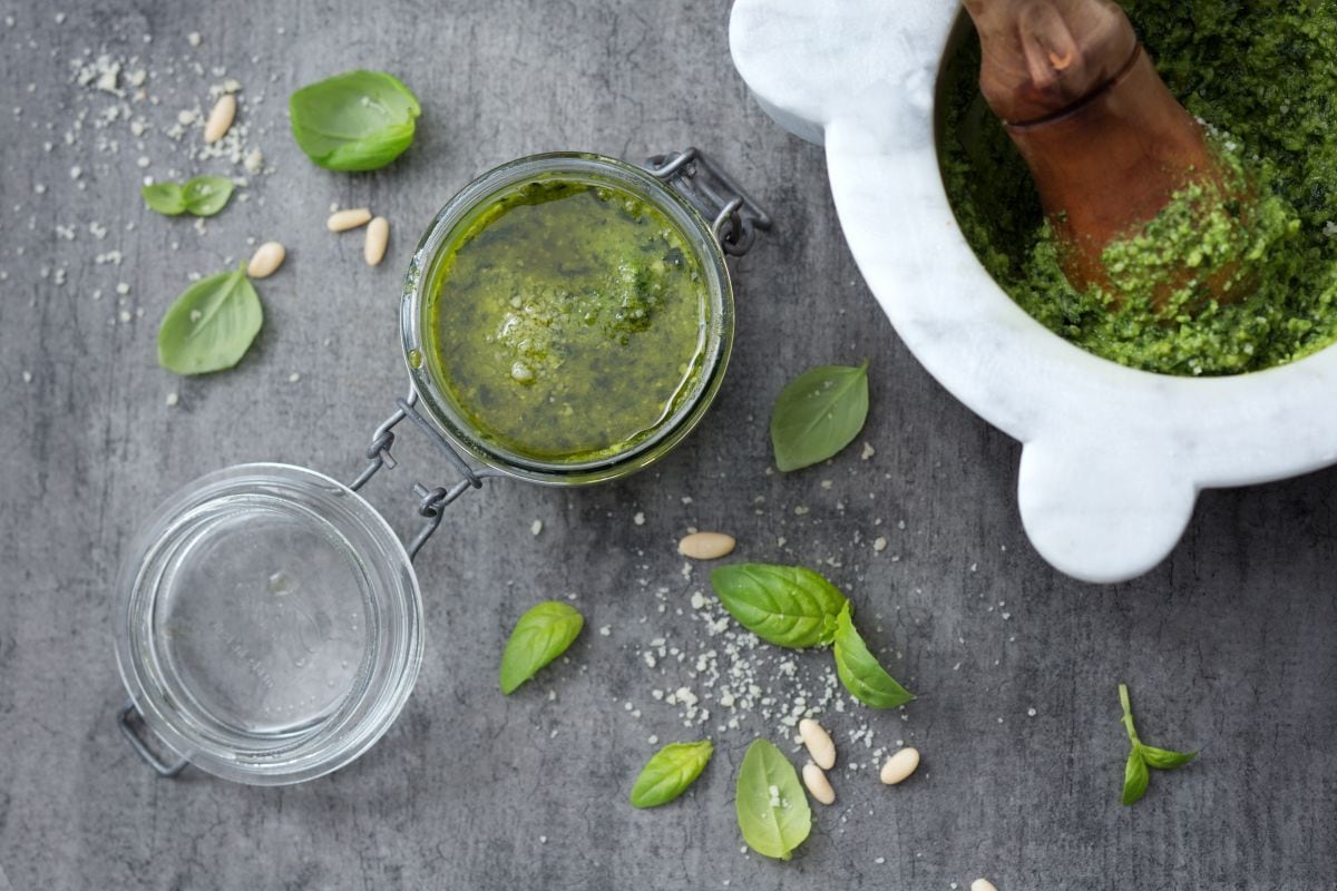 Genoese Pesto Basil Sauce Italian Recipes By Giallozafferano