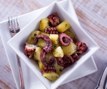 Octopus and potato salad