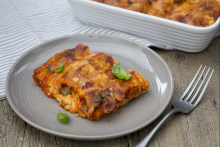 Cannelloni with eggplant