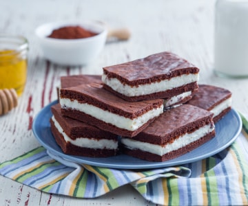 Milk cocoa sandwiches