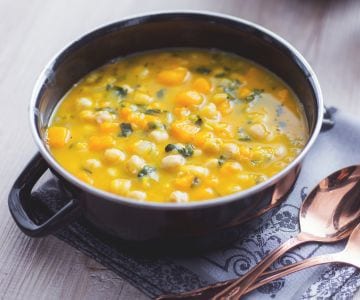 Chickpea and pumpkin soup