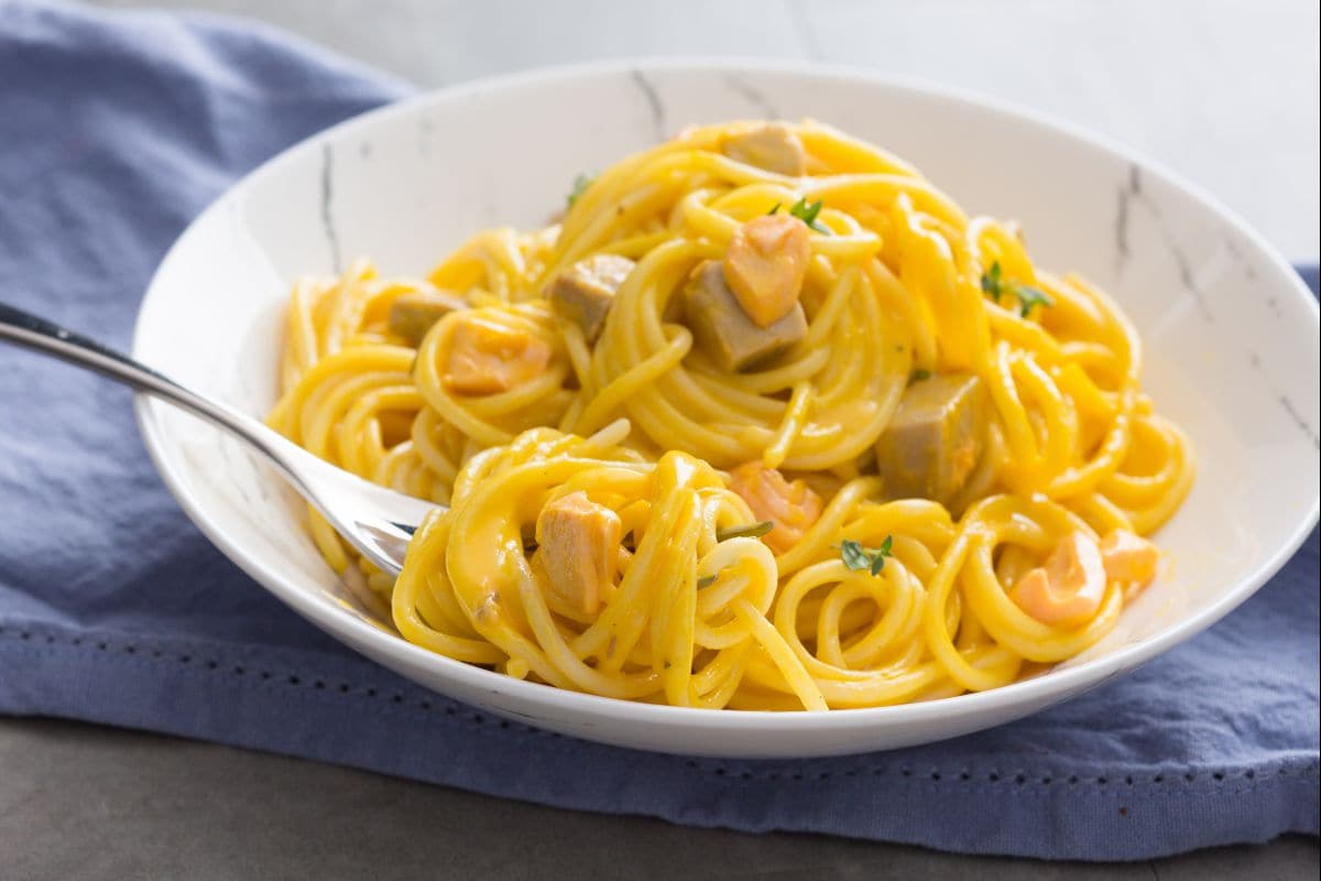 Seafood carbonara