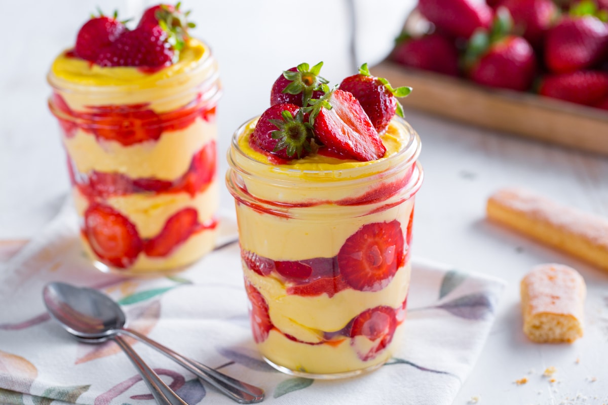 Strawberry tiramisù