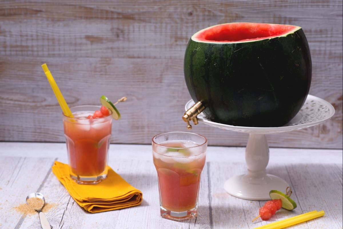 Watermelon caipiroska