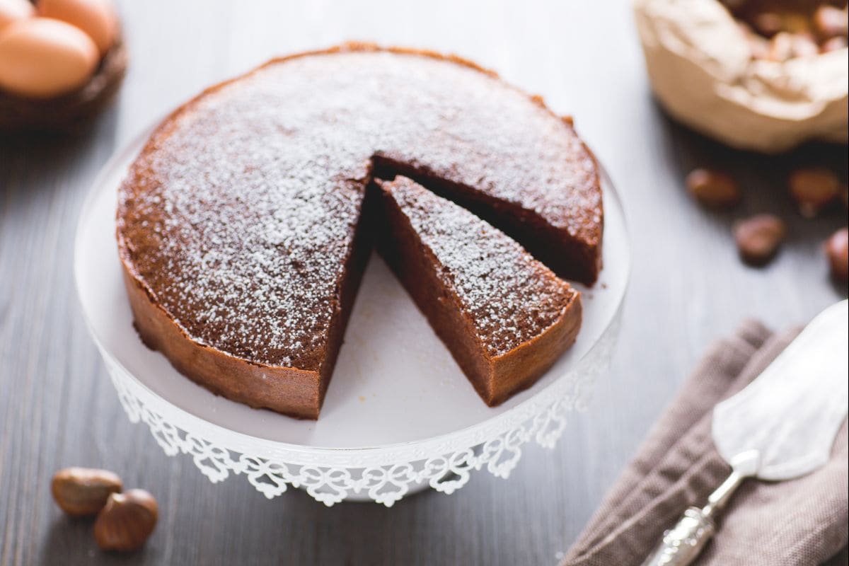 Chestnut and chocolate cake