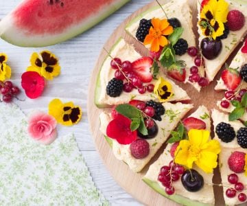 Watermelon pizza