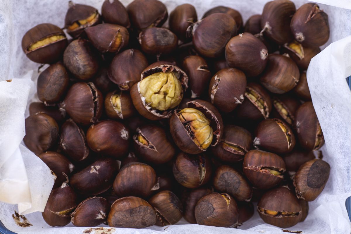 Baked chestnuts