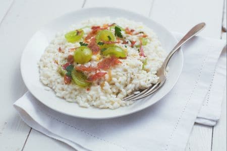 Grape risotto