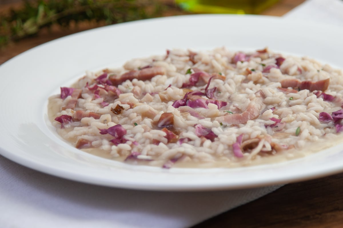 Radicchio and pancetta risotto