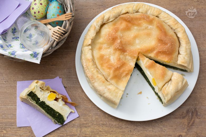 Savory Easter pie (Torta Pasqualina)
