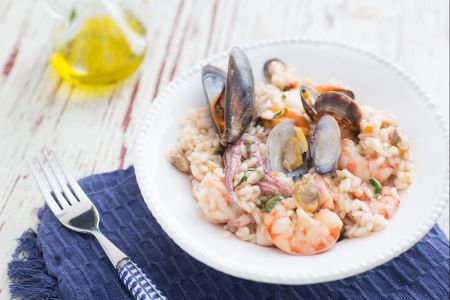 Seafood risotto