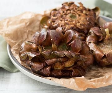 Jewish-style artichokes