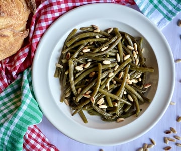 Sweet and sour green beans