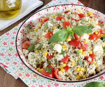 Vegetarian rice salad