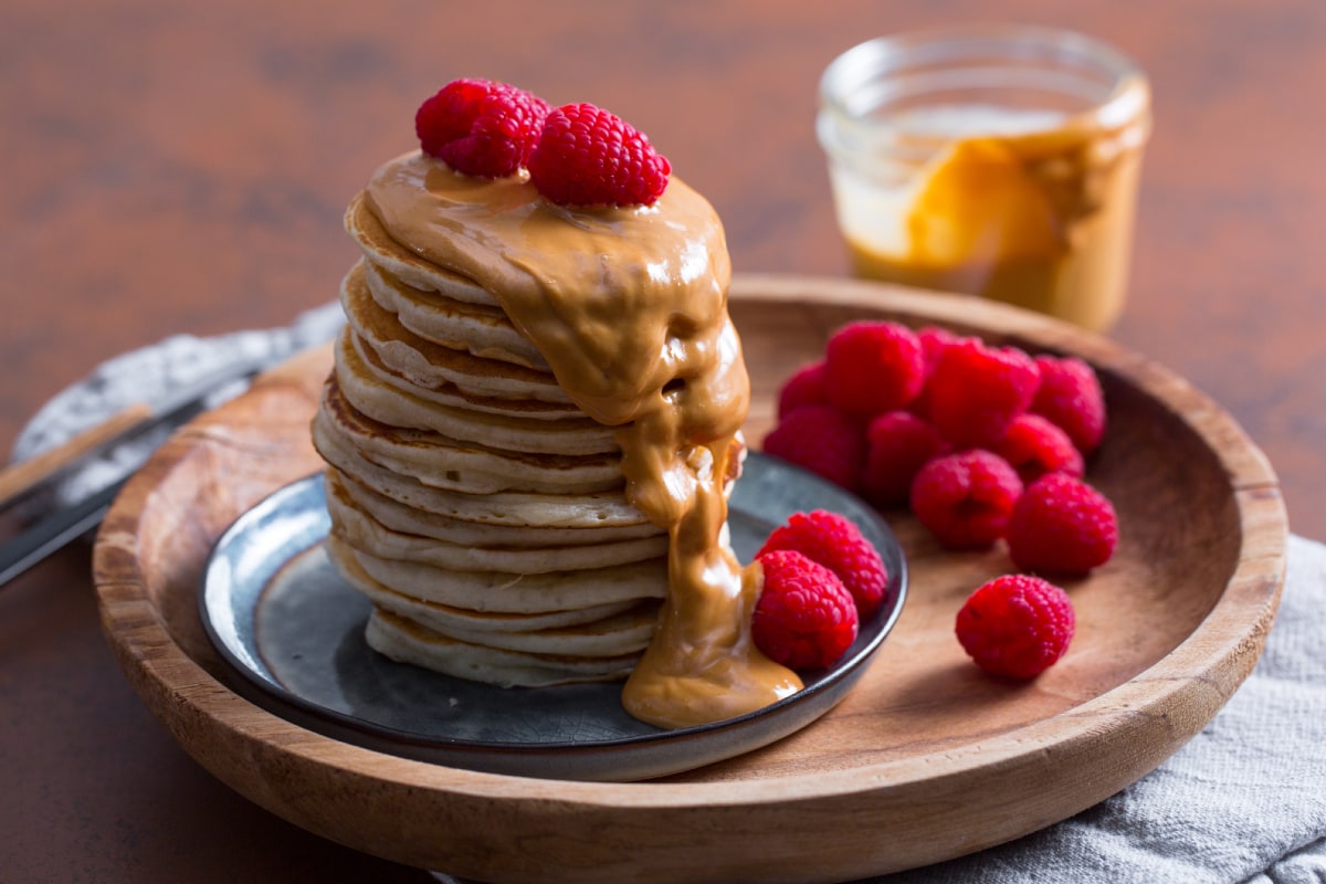 Mini Pancakes - Garnish with Lemon