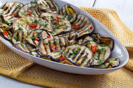 Marinated eggplant