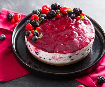 Wild berry cheesecake