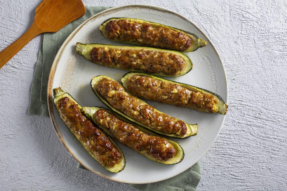 Stuffed zucchini