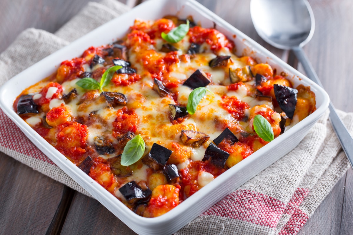 Baked gnocchi parmigiana