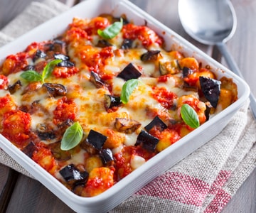 Baked gnocchi parmigiana