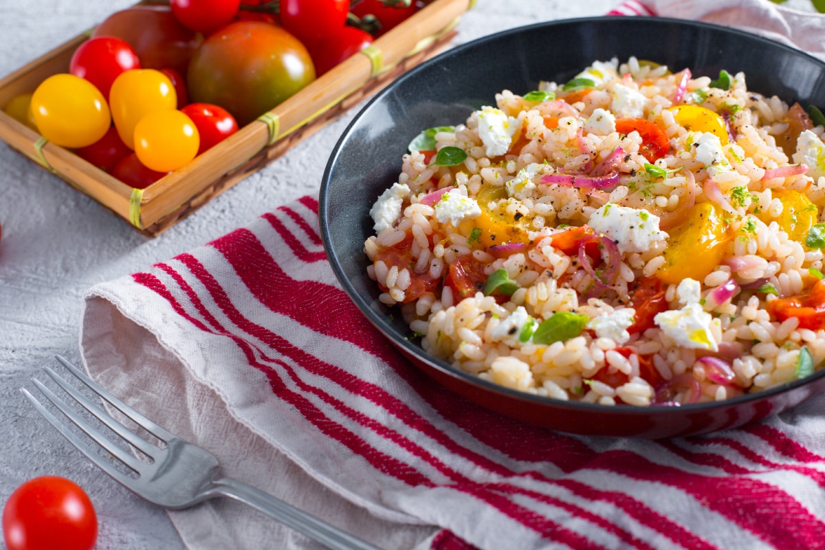 4-tomato rice salad