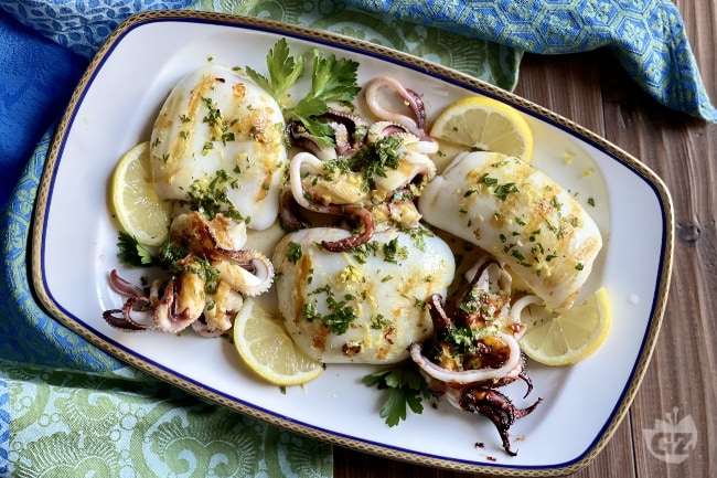 Lemon squid - Italian recipes by GialloZafferano
