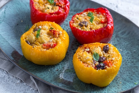 Couscous stuffed peppers