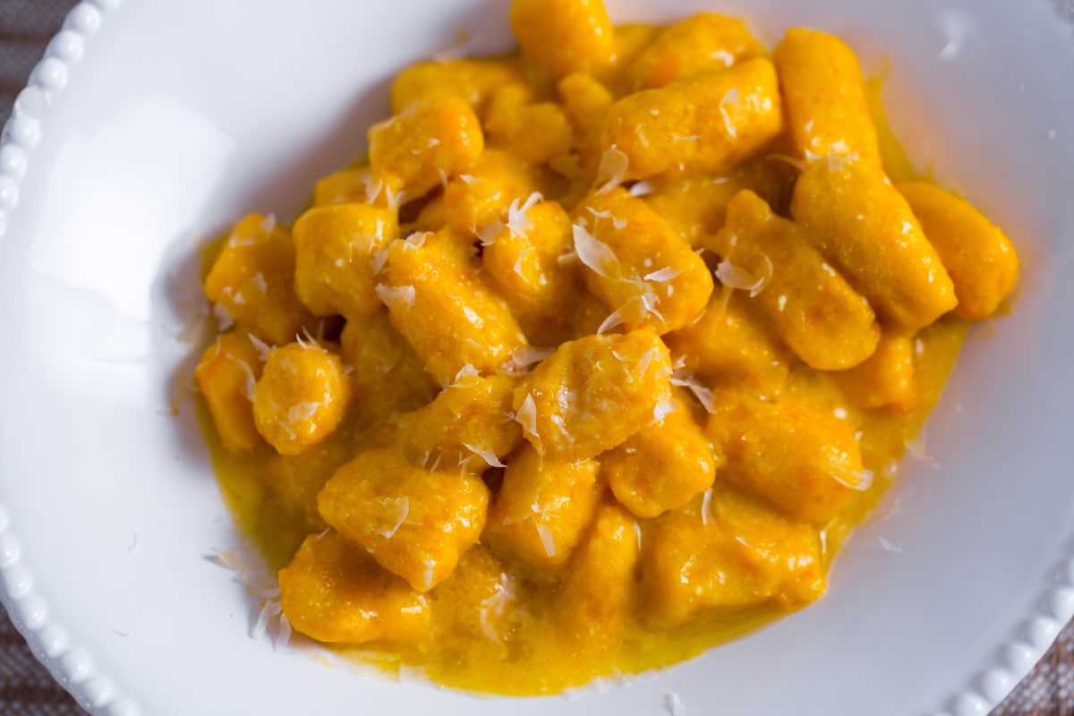 Quick pumpkin gnocchi