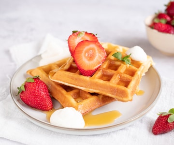 Butter-free waffles