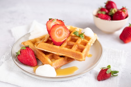 Butter-free waffles