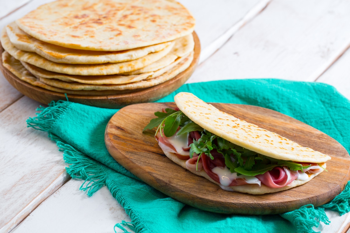 Thick piadina romagnola