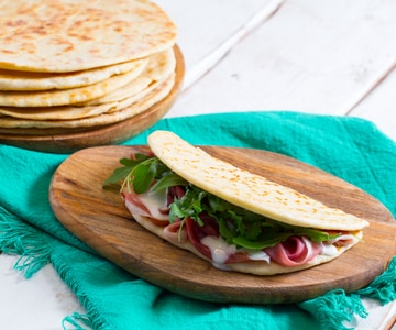 Thick piadina romagnola