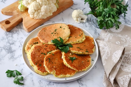 Cauliflower pancakes