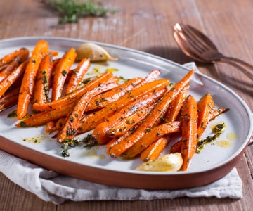 Pan-fried carrots