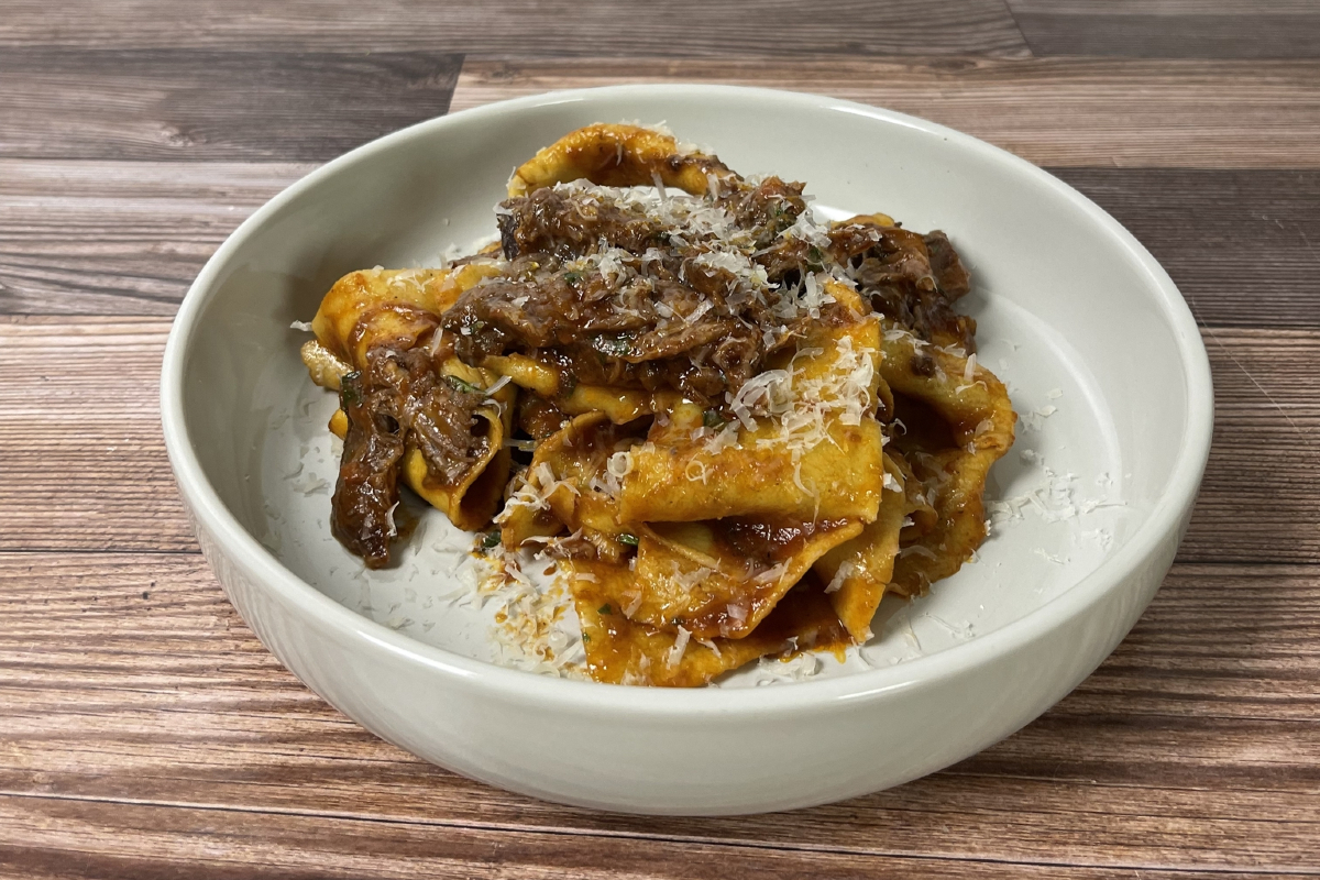 Lamb shank pappardelle