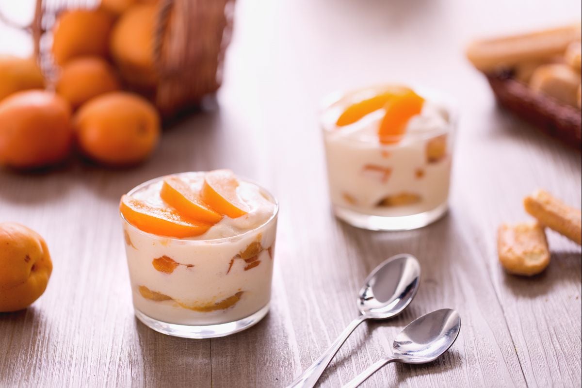 Apricot tiramisu