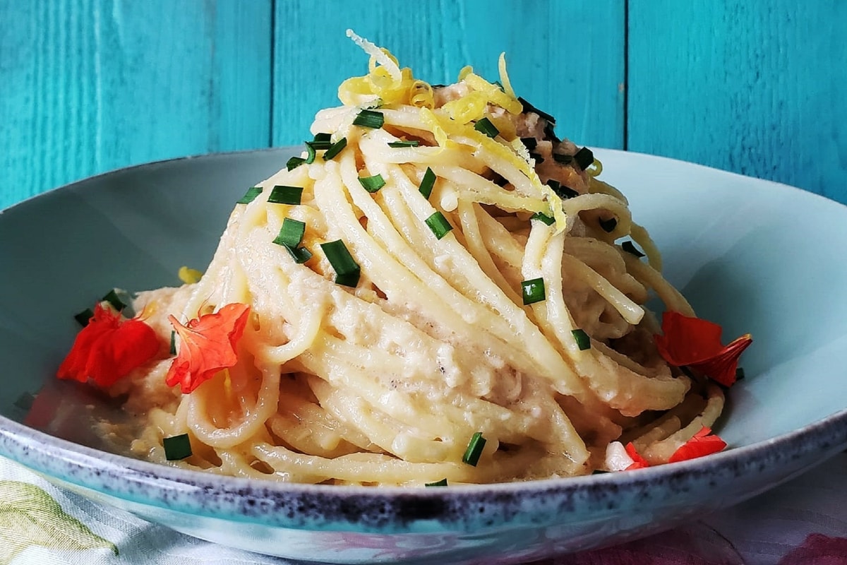 Venetian tuna melt pasta