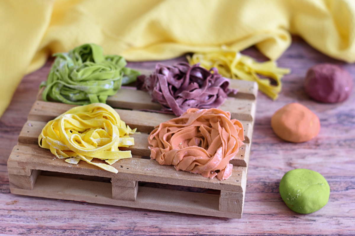 Homemade flavored pasta