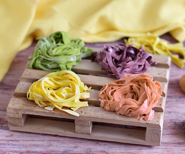 Homemade flavored pasta