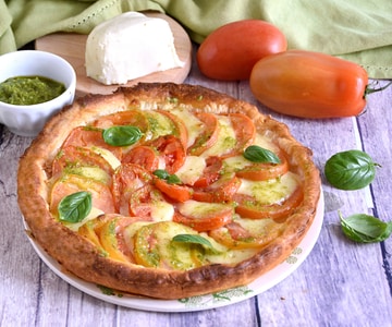 Fresh tomato tart